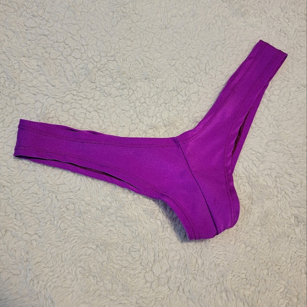 Purple T-bar thong